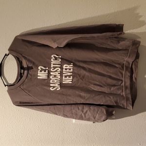 Gray Sarcastic sweater
